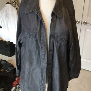 Gray Jean dress shirt from Nordstrom